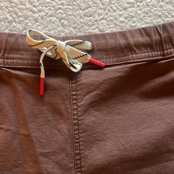 Topo Designs Dirt Shorts Women’s Hiking Casual Versatile - L - Peppercorn Brown - Picture 7 of 12